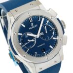 Hublot Classic Fusion Chronograph 521.NX.1171.RX Blue Dial With Rubber Bracelet - 图片 5