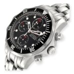 Omega Seamaster Chronograph 213.30.42.40.01.001 Black Dial Steel Mens Watch - 图片 3
