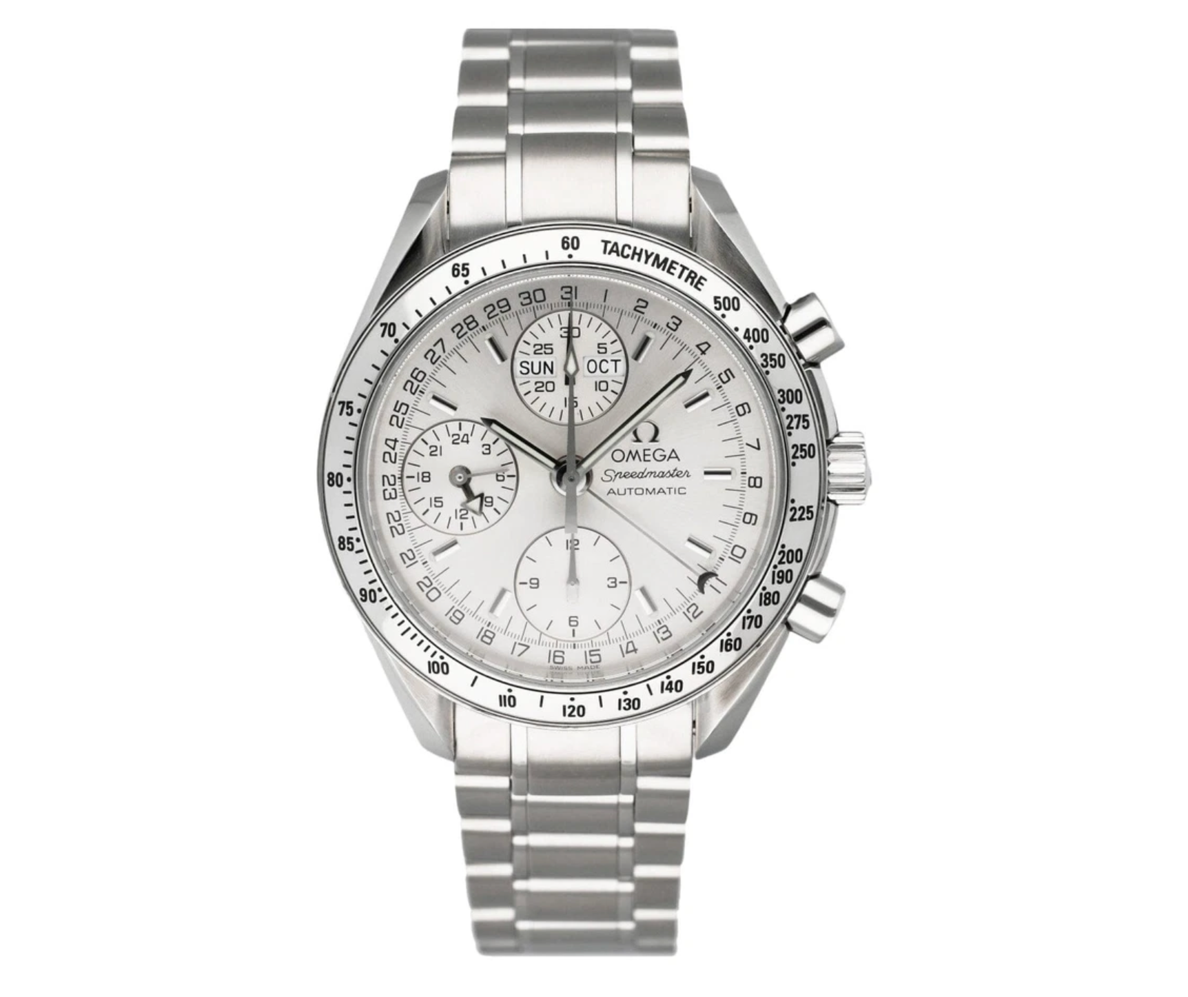 Pre-Owned-Omega-Speedmaster-3523_30_00-39mm-Silver-Dial-with-Stainless-Steel-Bracelet-JD-Watches-NY.png Omega Speedmaster 3523.30.00 – 39mm Silver Dial with Stainless Steel Bracelet - 图片 1