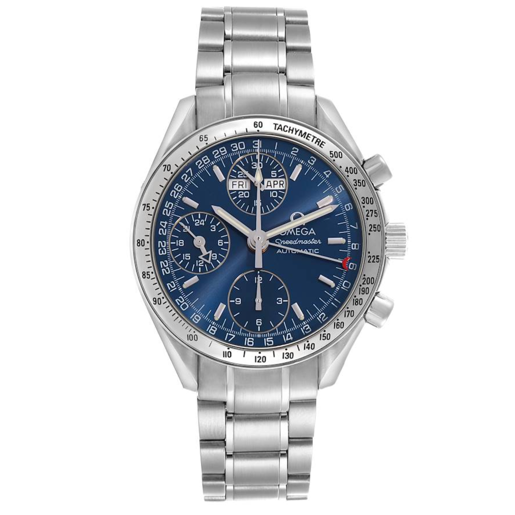 Pre-Owned-Omega-Speedmaster-Day-Date-3523_80_00-39mm-Blue-Dial-with-Stainless-Steel-Bracelet-JD-Watches-NY.png Omega Speedmaster Day-Date 3523.80.00 – 39mm Blue Dial with Stainless Steel Bracelet - 图片 1
