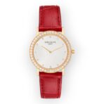 Patek Philippe Calatrava 5006 Rose Gold Silver Dial Diamond Mens Watch