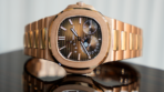 Patek Philippe Nautilus 5712-1R-001 40MM Sunburst Brown Dial With Rose Gold Bracelet - 图片 5