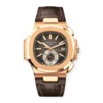 Patek Philippe Nautilus 5980R 40.5MM Black-Brown Dial With Leather Bracelet
