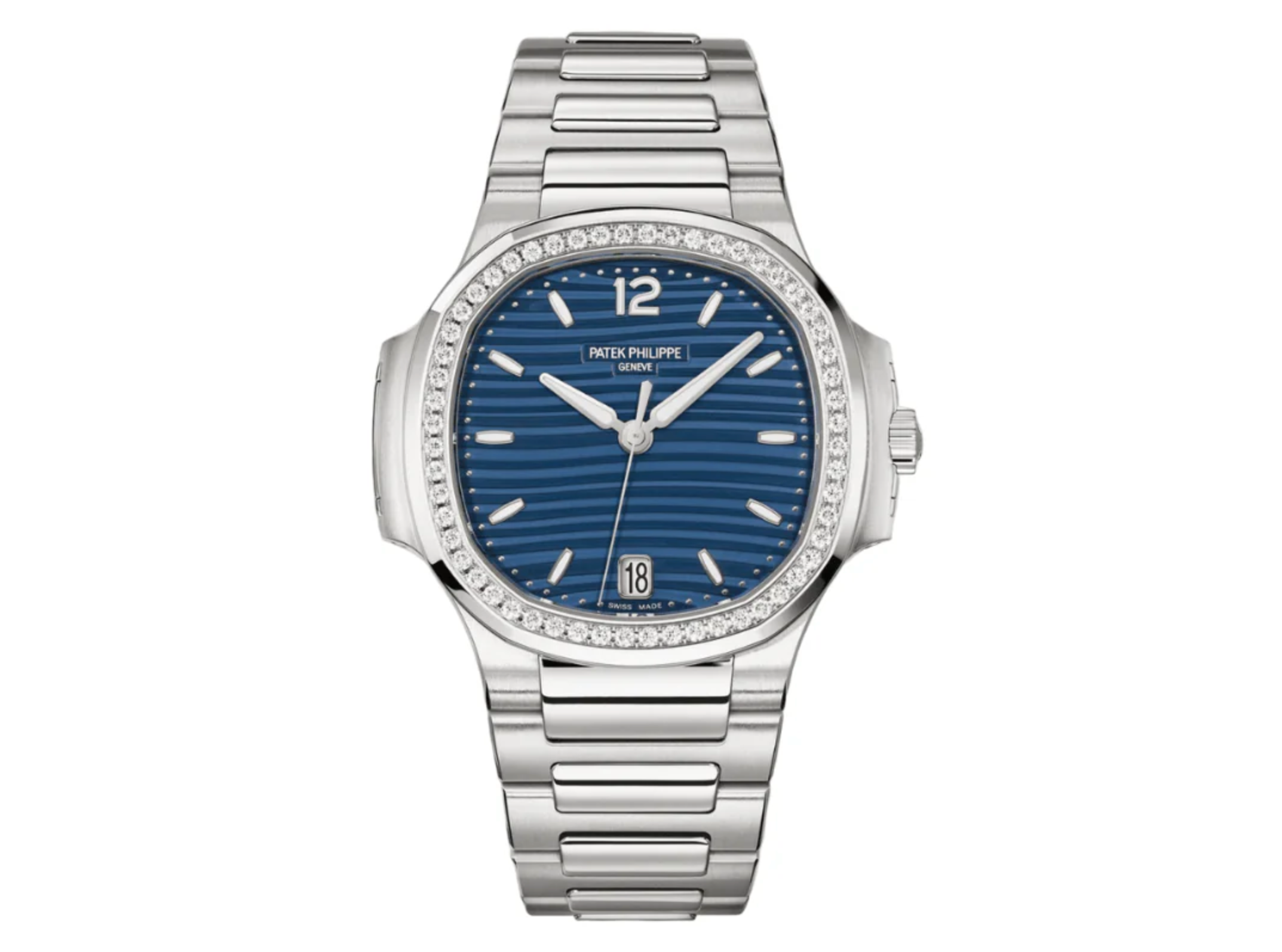 Pre-Owned-Patek-Philippe-Nautilus-Ladies-71181200A-001-35mm-Stainless-Steel-Blue-Dial-Factory-Diamond-Bezel-JD-Watches-NY.png Patek Philippe Nautilus Ladies 7118/1200A-001 – 35mm Stainless Steel – Blue Dial – Factory Diamond Bezel - 图片 1