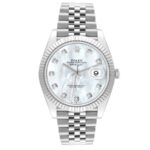 Rolex Datejust 126334 41mm White Mother Of Pearl Diamond Dial Jubilee