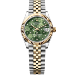Rolex Datejust 31mm – Steel & 18K Yellow Gold – Green Floral Motif Dial – Jubilee Bracelet – Ref. 278273 (2020 to 2023)