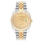 Rolex Datejust 36mm 116233 Steel & Yellow Gold Anniversary Diamond Dial Mens Watch