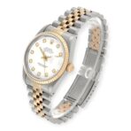 Rolex Datejust 36mm 16233  Steel Yellow Gold White Diamond Dial Mens Watch - 图片 5