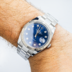 Rolex Datejust 41 126334 Blue Diamond Dial Oyster Bracelet - 图片 6