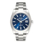 Rolex Datejust 41 Blue Dial Ref 126300 Smooth Bezel Steel Mens Watch