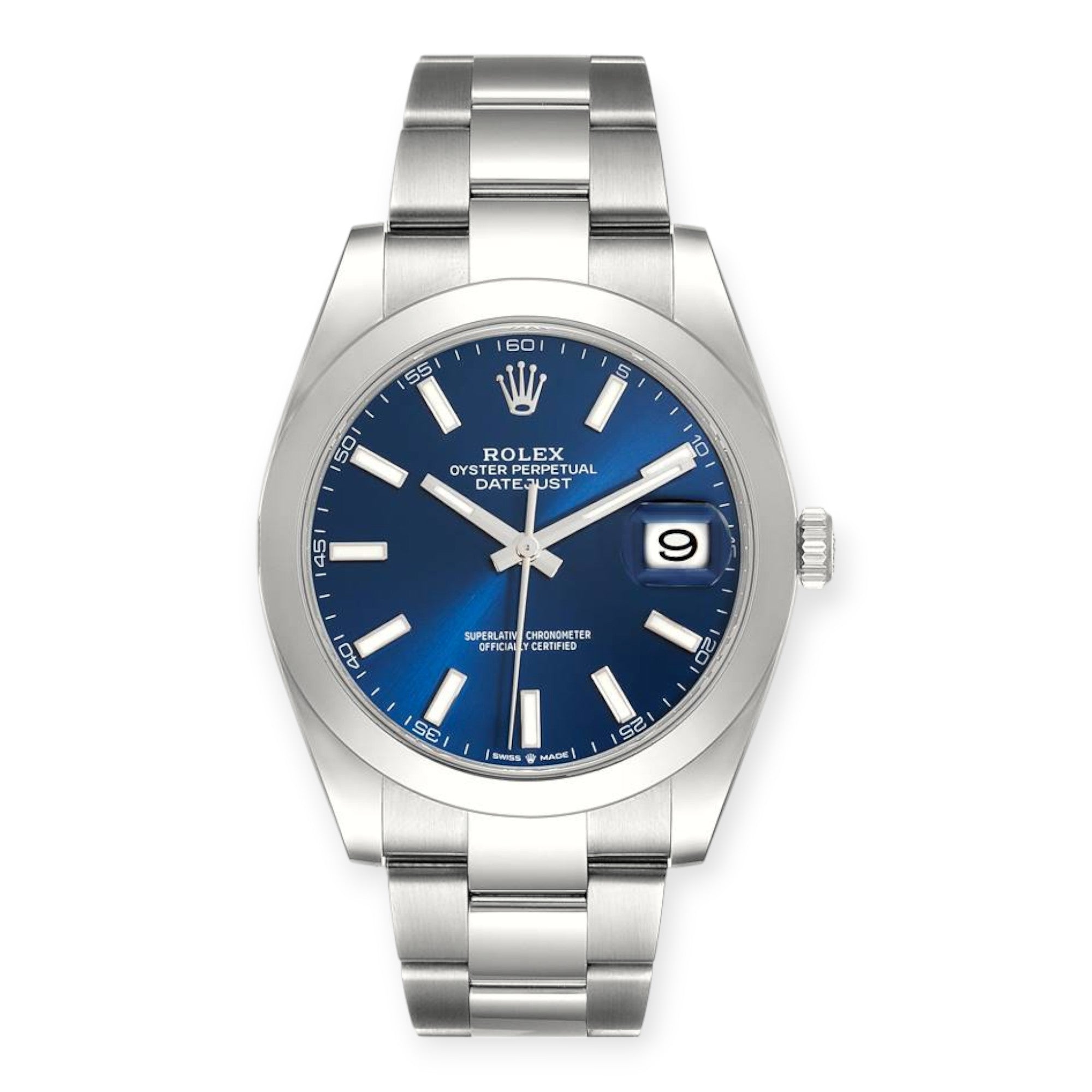 Pre-Owned-Rolex-Datejust-41-Blue-Dial-Ref-126300-Smooth-Bezel-Steel-Mens-Watch-JD-Watches-NY.jpg Rolex Datejust 41 Blue Dial Ref 126300 Smooth Bezel Steel Mens Watch - 图片 1