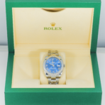 Rolex Datejust 41 Blue Roman Dial Ref 126300 Smooth Bezel Steel Mens Watch - 图片 7