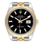 Rolex Datejust 41 Ref 126333 Steel Yellow Gold Black Dial Mens Watch - 图片 2