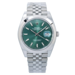Rolex Datejust 41 – Stainless Steel with Mint Green Dial and Jubilee Bracelet Ref. 126300