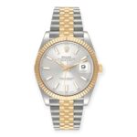 Rolex Datejust 41 Steel Yellow Gold 126333 Silver Dial Mens Watch