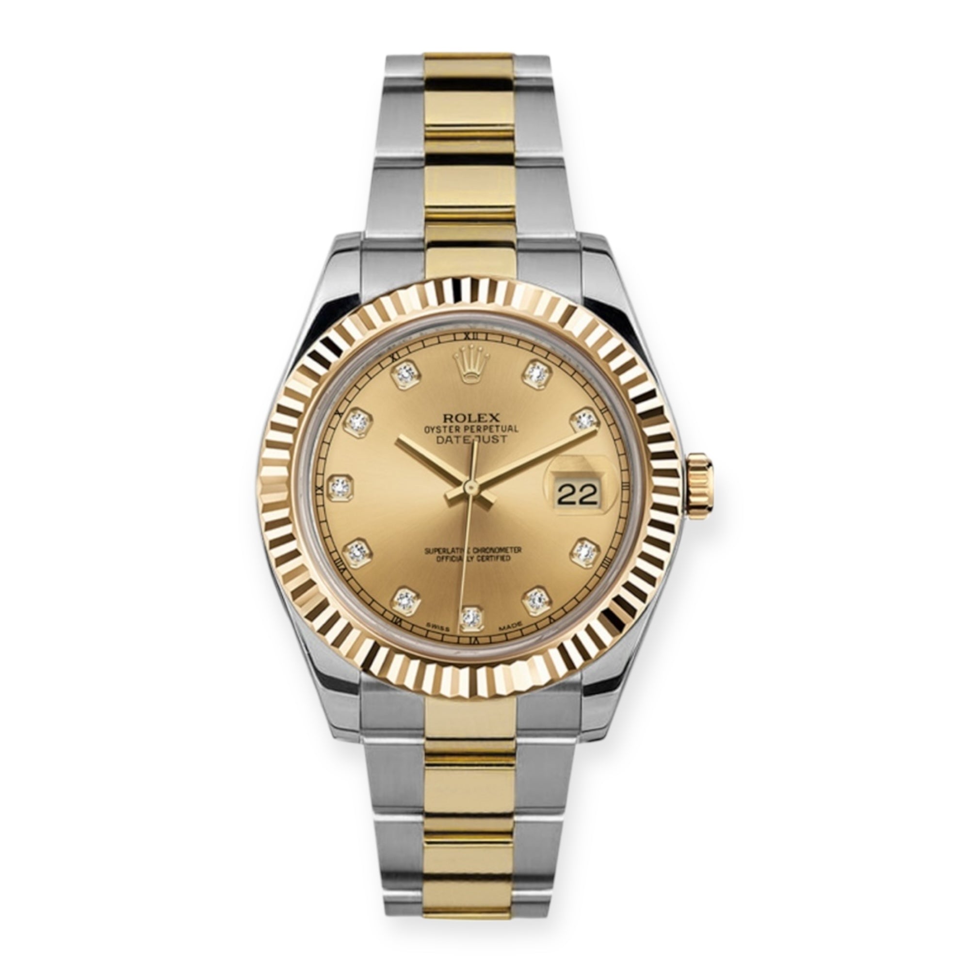 Pre-Owned-Rolex-Datejust-41mm-Yellow-Gold-and-Stainless-Steel-Bracelet-Champagne-Diamond-Dial-116333-JD-Watches-NY.jpg Rolex Datejust 41mm Yellow Gold and Stainless Steel Bracelet Champagne Diamond Dial 116333 - 图片 1