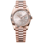 Rolex Day-Date 40 – 18k Everose Gold with Sundust Diamond Dial and President Bracelet Ref. 228235