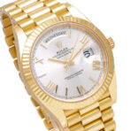 Rolex Day Date 40 Yellow Gold President Silver Roman Dial 218238 - 图片 2