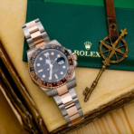 Rolex GMT-Master II – Two-Tone Everose Rolesor with Black Dial and Brown/Black Ceramic Bezel Ref. 126711CHNR “Root Beer” - 图片 5