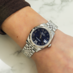 Rolex Ladies Stainless Steel and White Gold 31mm Datejust 178344 with Diamond Bezel - 图片 6