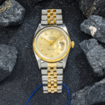 Rolex Men's Datejust 16013 Champagne Diamond Dial – Stainless Steel & 18k Yellow Gold – 36mm (Between 1977 & 1988) - 图片 5