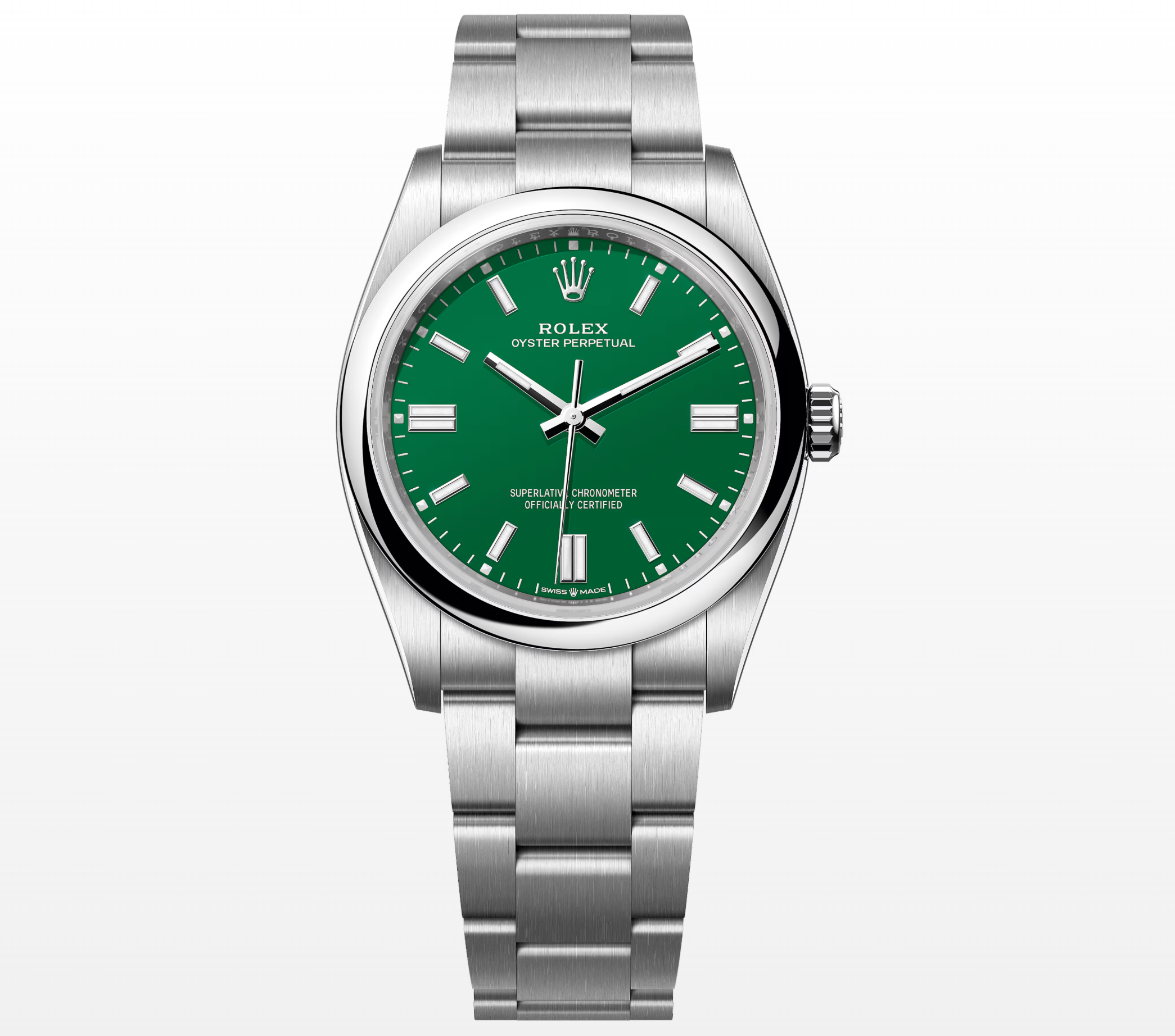 Pre-Owned-Rolex-Oyster-Perpetual-36mm-Stainless-Steel-Green-Dial-Ref_-126000-JD-Watches-NY.png Rolex Oyster Perpetual 36mm Stainless Steel & Green Dial – Ref. 126000 - 图片 1