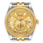 Rolex Sky Dweller 326933 Yellow Gold Steel Champagne Dial Mens Watch - 图片 2