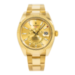 Rolex Sky-Dweller 326938 42mm 18k Yellow Gold Champagne Dial with Champagne Hour Markers – Oyster Bracelet (Year: 2020-2024)