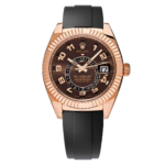 Rolex Sky-Dweller – Everose Gold Brown Arabic Dial on Oysterflex Ref. 326135