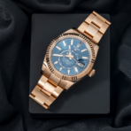 Rolex Sky Dweller Rose Gold with Blue Index Dial Oyster Bracelet 336935 - 图片 5