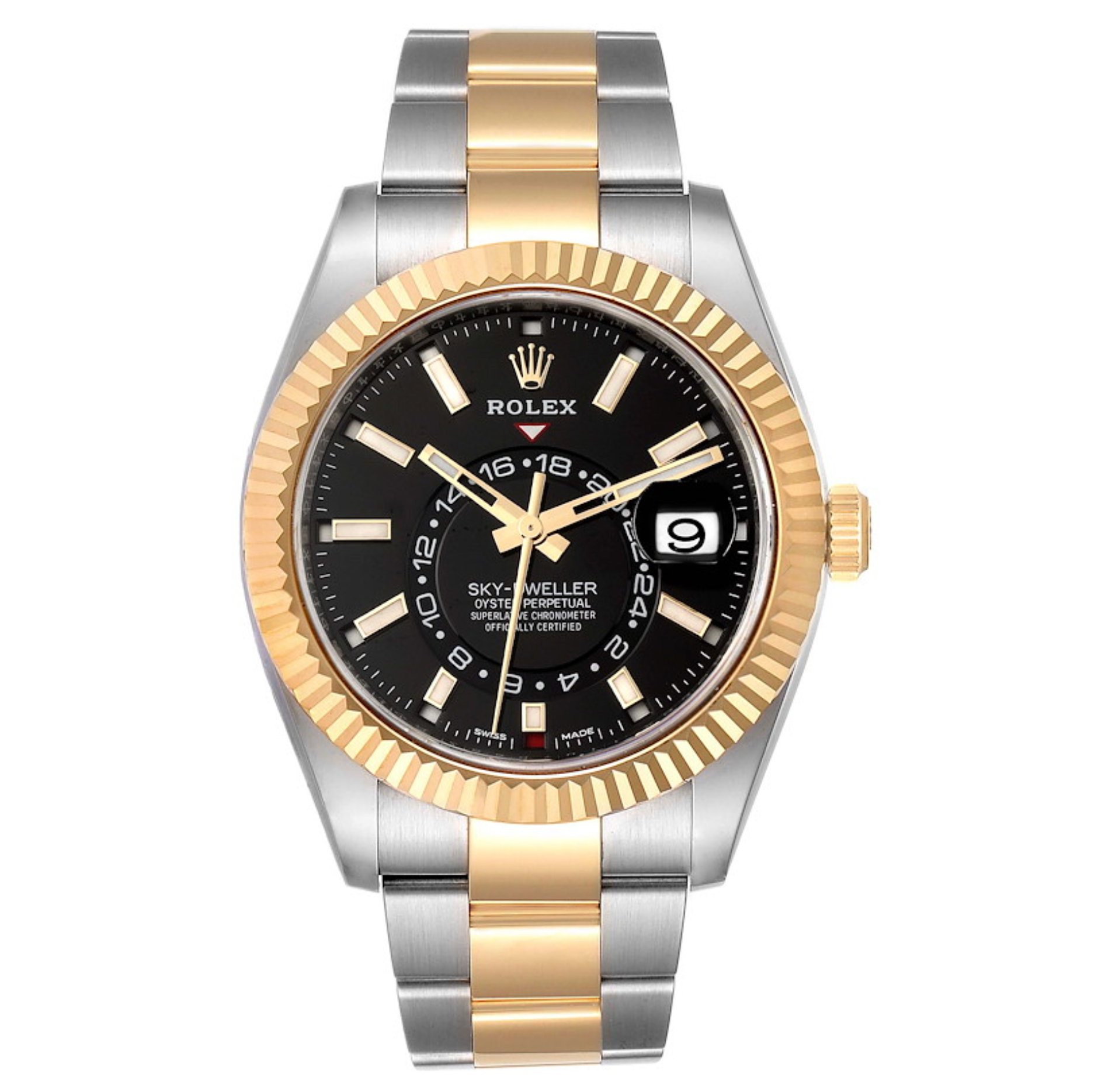 Pre-Owned-Rolex-Sky-Dweller-Stainless-Steel-and-Yellow-Gold-Jubilee-Bracelet-Black-Dial-326933-JD-Watches-NY.png Rolex Sky Dweller Stainless Steel and Yellow Gold Jubilee Bracelet Black Dial 326933 - 图片 1