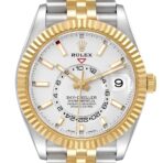 Rolex Sky Dweller Stainless Steel and Yellow Gold Jubilee Bracelet White Dial 326933 - 图片 2