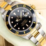 Rolex Submariner 40MM Two Tone Watch Black Bezel Black Dial 16613 - 图片 2