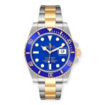 Rolex Submariner 40MM Two Tone Watch Blue Ceramic Bezel Blue Dial 116613LB