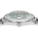 Rolex White Gold Day-Date 40 Watch Olive Green Roman Dial - President Bracelet 228239 - 图片 3