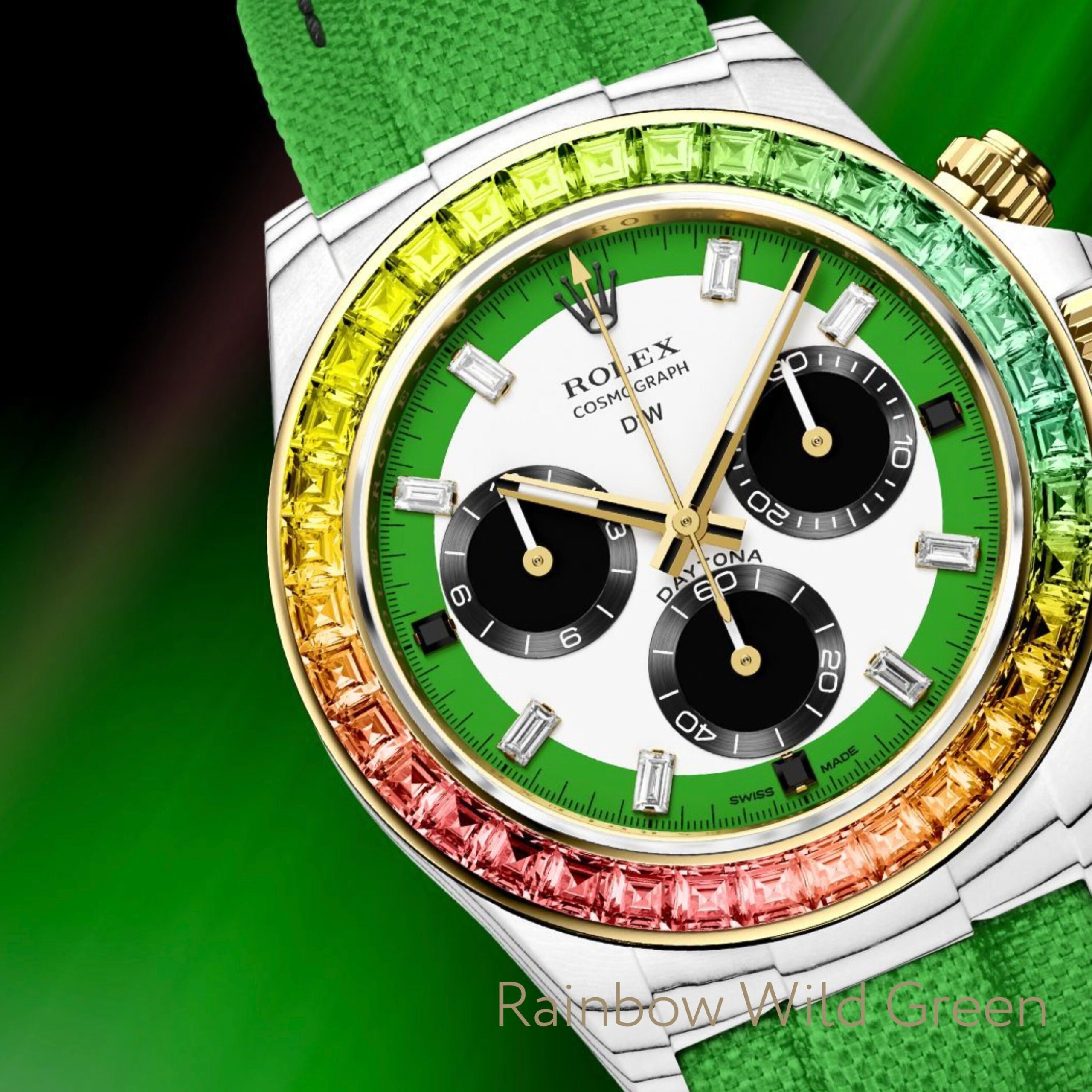 Screenshot2024-03-18at10.22.24AM2.jpg DiW Rolex Daytona RAINBOW WILD GREEN In Quartz Fiber (Retail: €76 990) - 图片 1