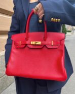 Hermes Birkin 30 Epsom Q5 Rouge Casaque GHW - 图片 8