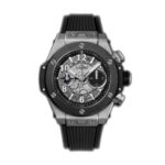 44mm Unico Titanium Chronograph Ceramic Bezel Skeleton Dial