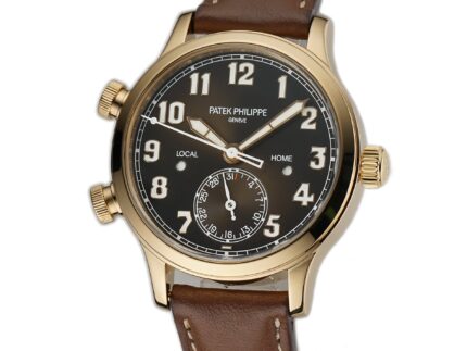 38mm Pilot Travel Time 18k RG Chocolate Brown Dial
