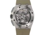 43mm Chronograph Steel Ceramic Smoked Light Brown Dial Taupe Strap - 图片 4