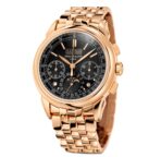 41mm Perpetual Calendar Chrono 18k Rose Gold Ebony Black Dial On Bracelet - 图片 2