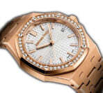 34mm 18k Rose Gold Diamond Bezel Silver Dial Automatic - 图片 4