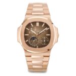 40mm Rose Gold Sunburst Brown Dial Self Winding