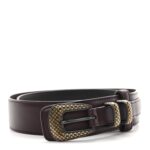 Nappa Western Belt 80 32 Brown