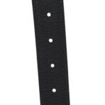 Textured Dollar Calfskin Ciny Calf Lux Squared Interlocking G 30mm Reversible Belt 85 34 Blue Black - 图片 4