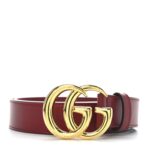 Plutone Calfskin Double G 30mm Belt 75 30 Rosso