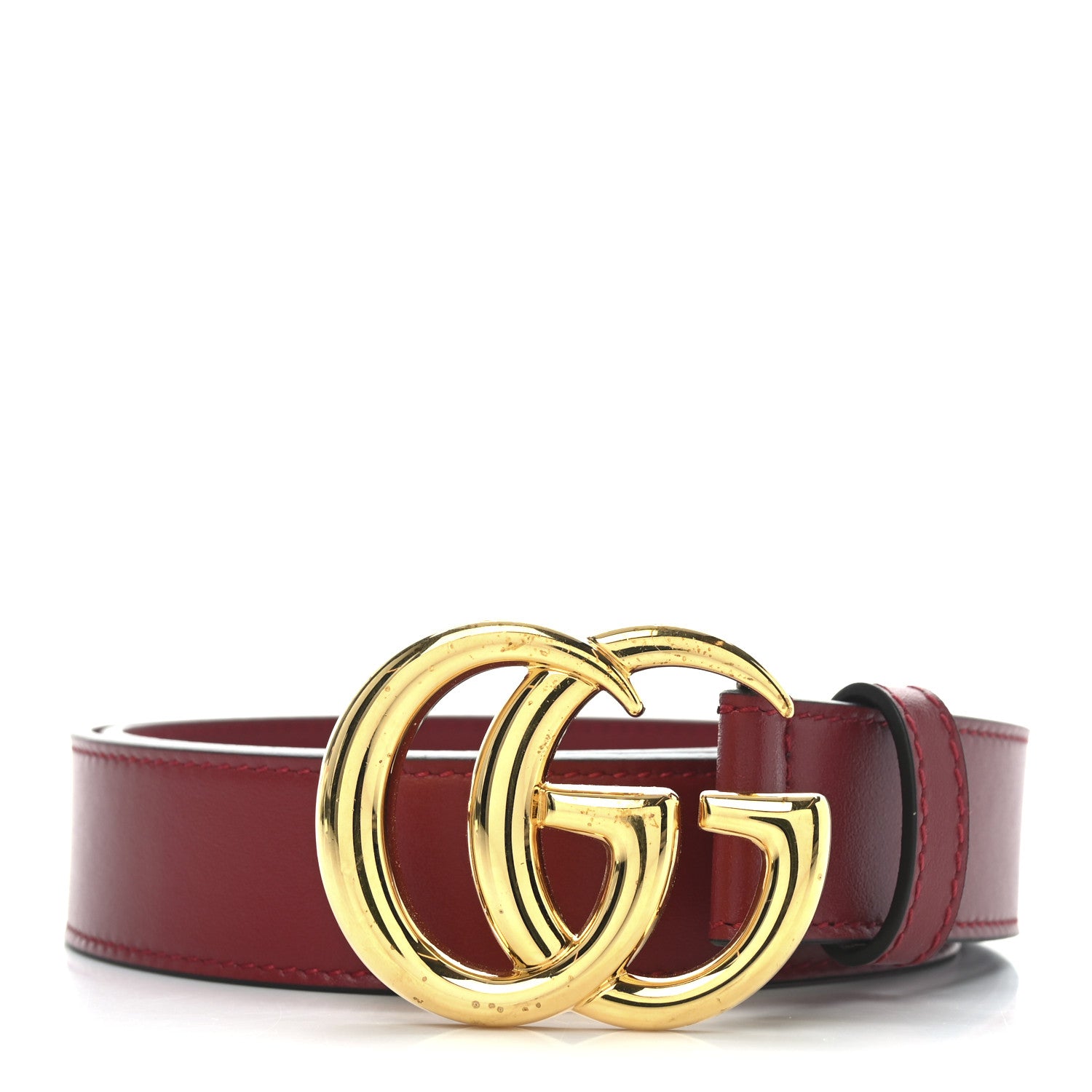 ae04c019e844d1e363b3424efe085c64.jpg Plutone Calfskin Double G 30mm Belt 75 30 Rosso - 图片 1