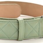 Lambskin Quilted CC Belt 80 32 Green - 图片 7