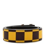 Damier Pop 40mm LV Initiales Belt 110 44 Jaune Mat - 图片 2