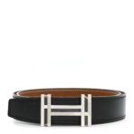 Box Togo 32mm Au Carre H Belt 80 32 Black Gold